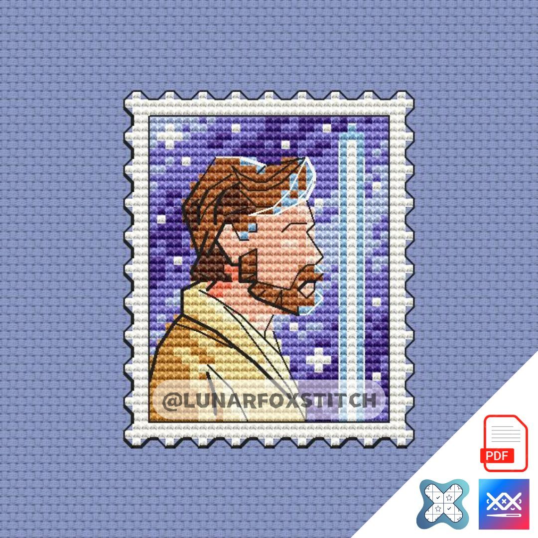 Teatcher mini postage stamp cross stitch pattern