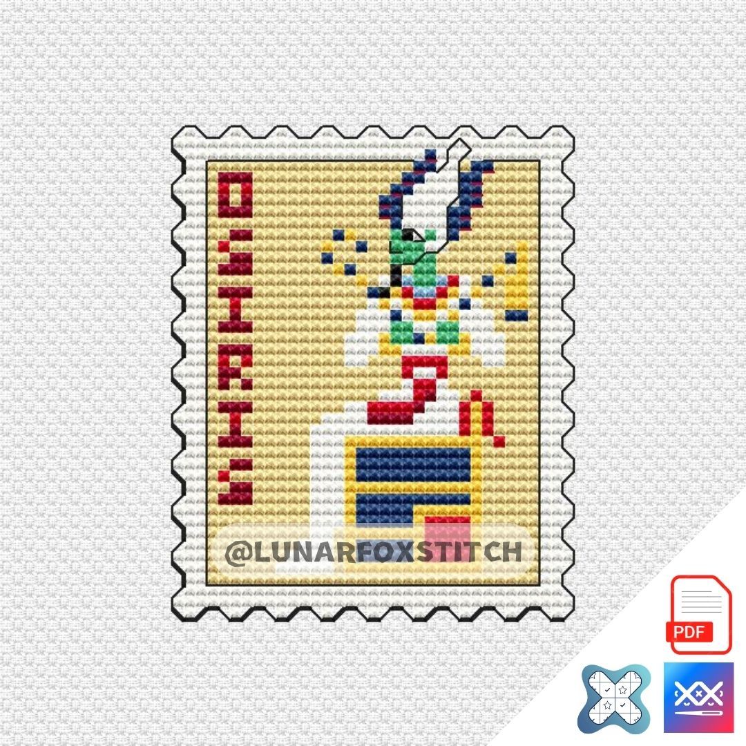 Osiris mini postage stamp cross stitch pattern