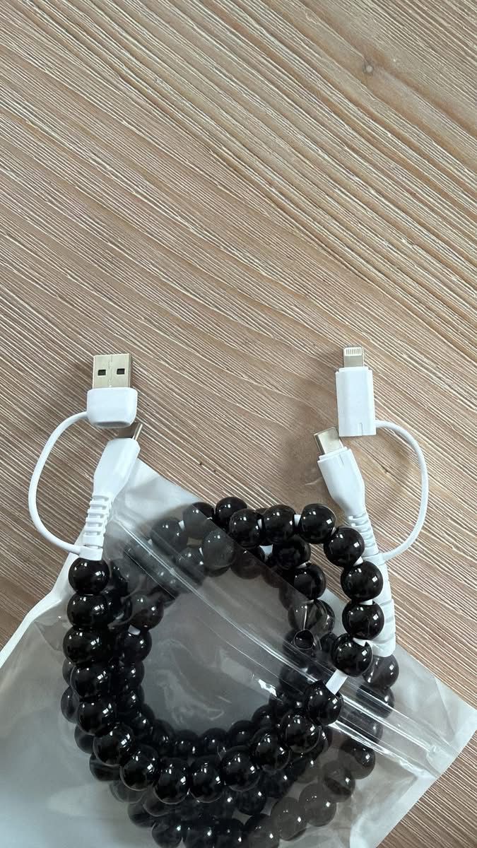 4 in 1 Beaded chargers - 3.5 ft
