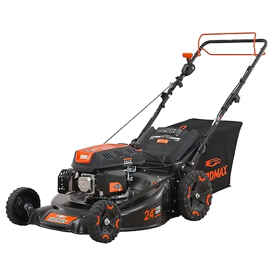 YARDMAX 24 in. 201 cc SELECT PACE 6 Speed CVT High Wheel RWD 3-in-1 Gas Walk Behind Self-Propelled Lawn Mower, YG4760