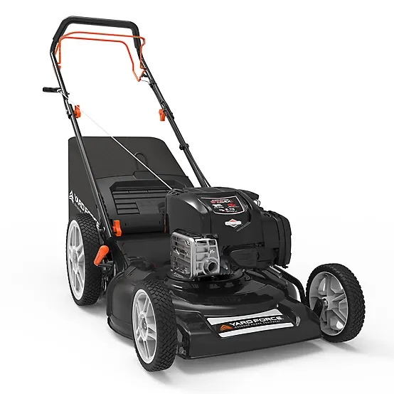 Yard Force 22 in. Steel Deck Gas Lawn Mower YF22-3N1-SP, 150cc Briggs &amp; Stratton EX625, RWD, 3-in-1, Self-propelled