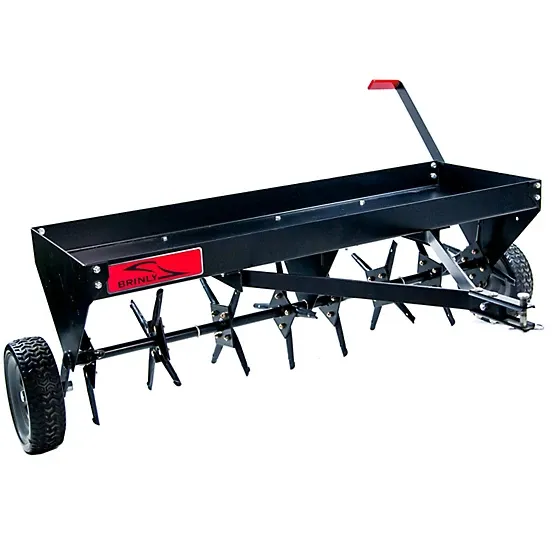 Brinly Tow-Behind 48 in. Plug Aerator for Lawn Tractors and Zero-Turn Mowers