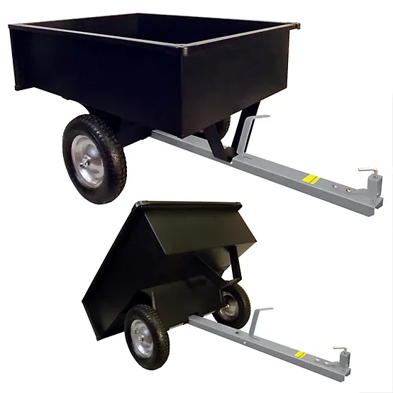 GroundWork Tow-Behind 10 cu. ft. Dump Cart, 750 lb. Capacity, LC1003TBL