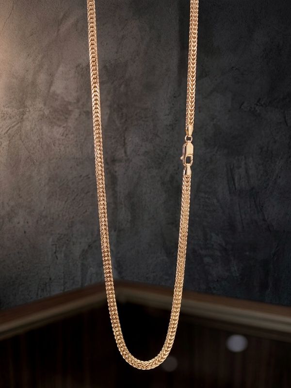 14kt Gold Wheat Chain 28" SOLID 4.4mm
