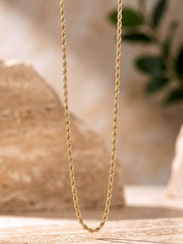 14kt Gold Rope Chain 24" HOLLOW 3.2mm