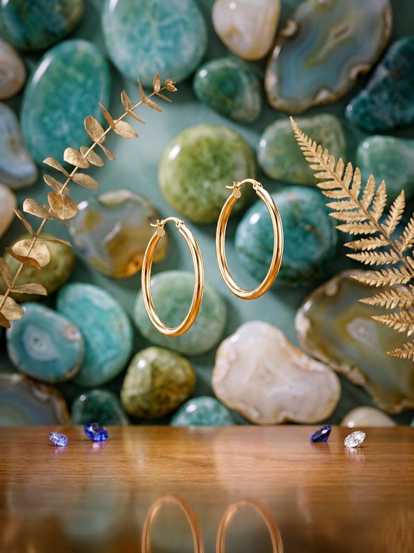 14kt Gold Hoop Earrings