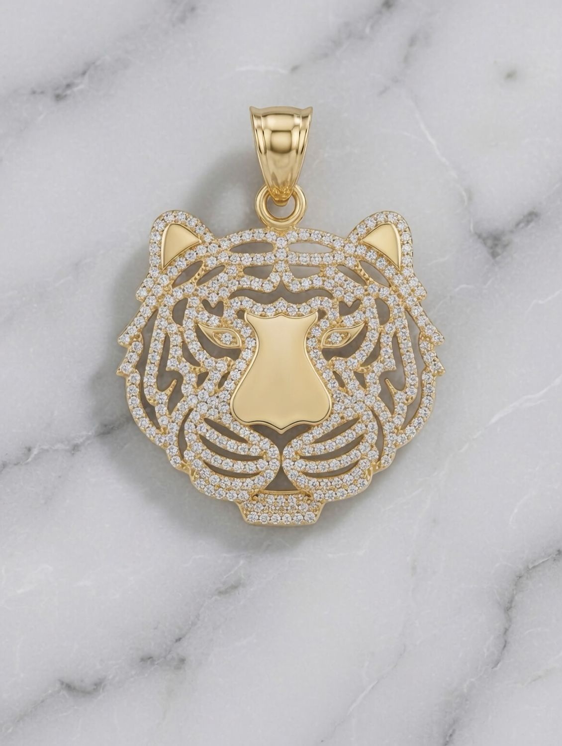 14kt Tiger CZ Pendant