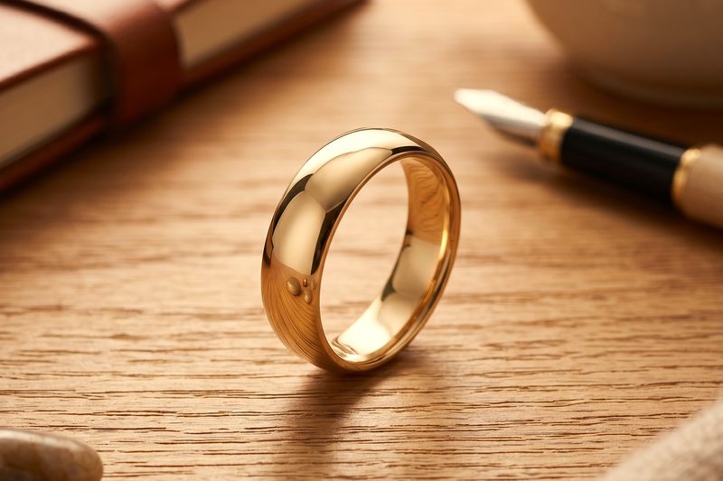 14Kt Gold Wedding Band 5.04mm