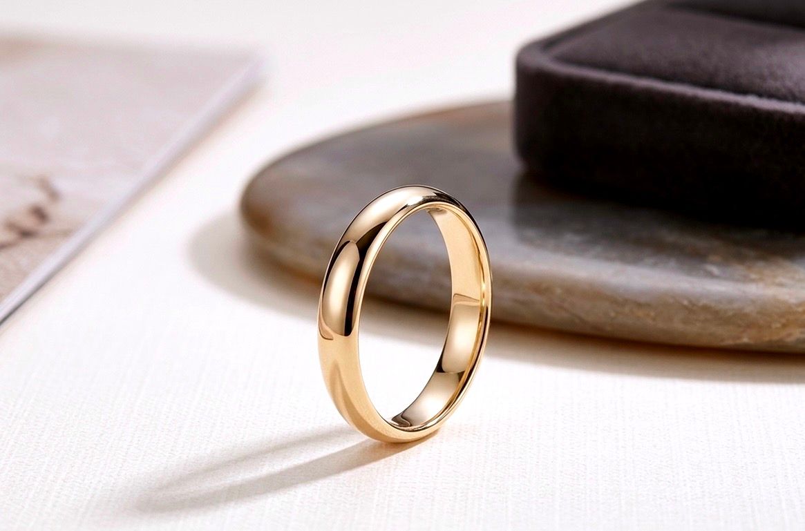 14kt Gold Wedding Band 3.49mm
