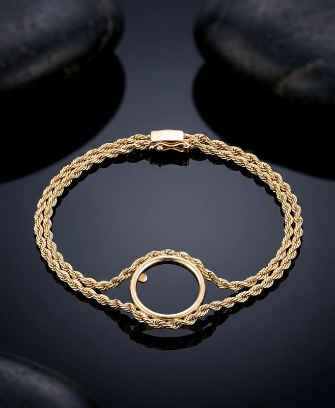 14kt Double Rope Bracelet (COIN)