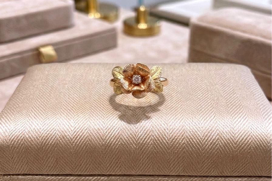 14kt Gold Two-Tone Rose Ring