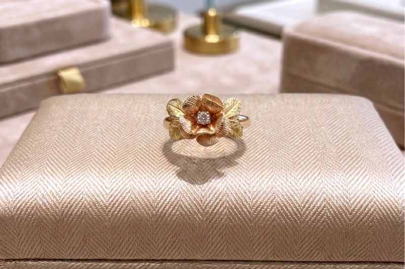 14kt Gold Two-Tone Rose Ring
