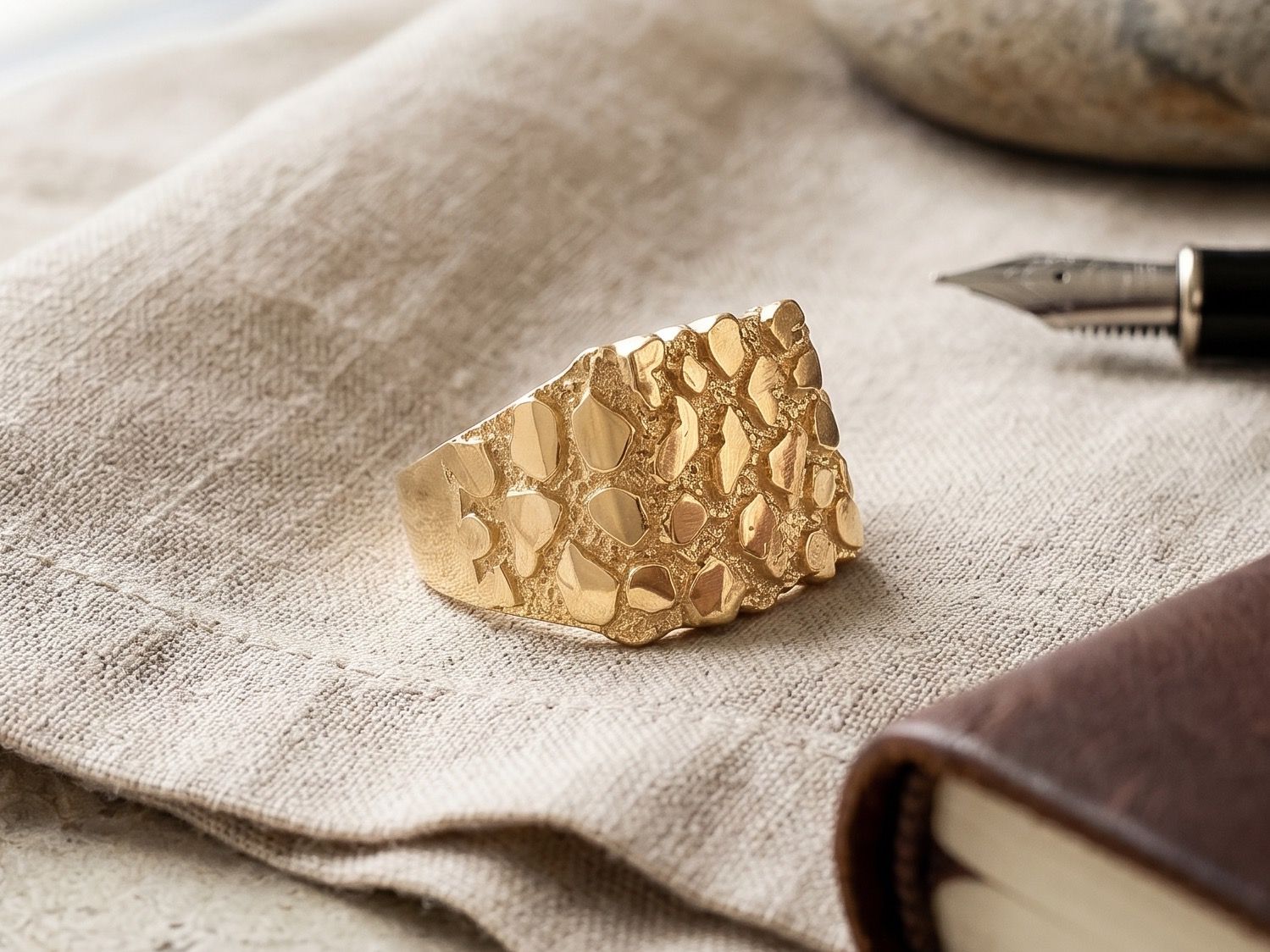 14kt Gold Nugget Ring