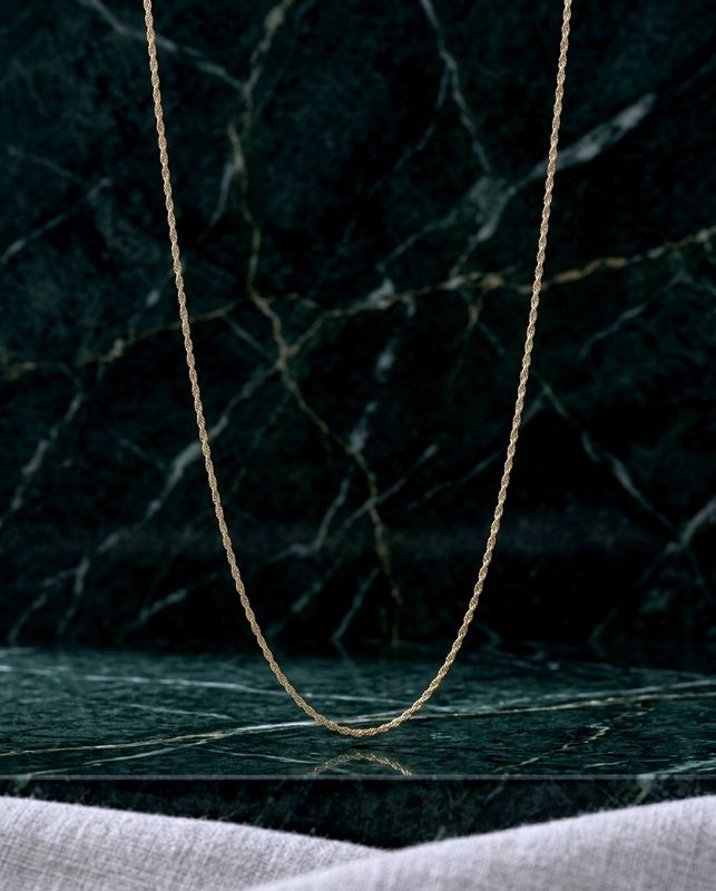 14Kt Gold Rope Chain 22" SOLID 2.2mm