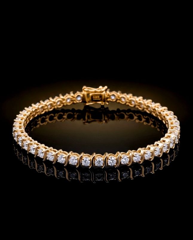 14kt Gold Diamond Tennis Bracelet