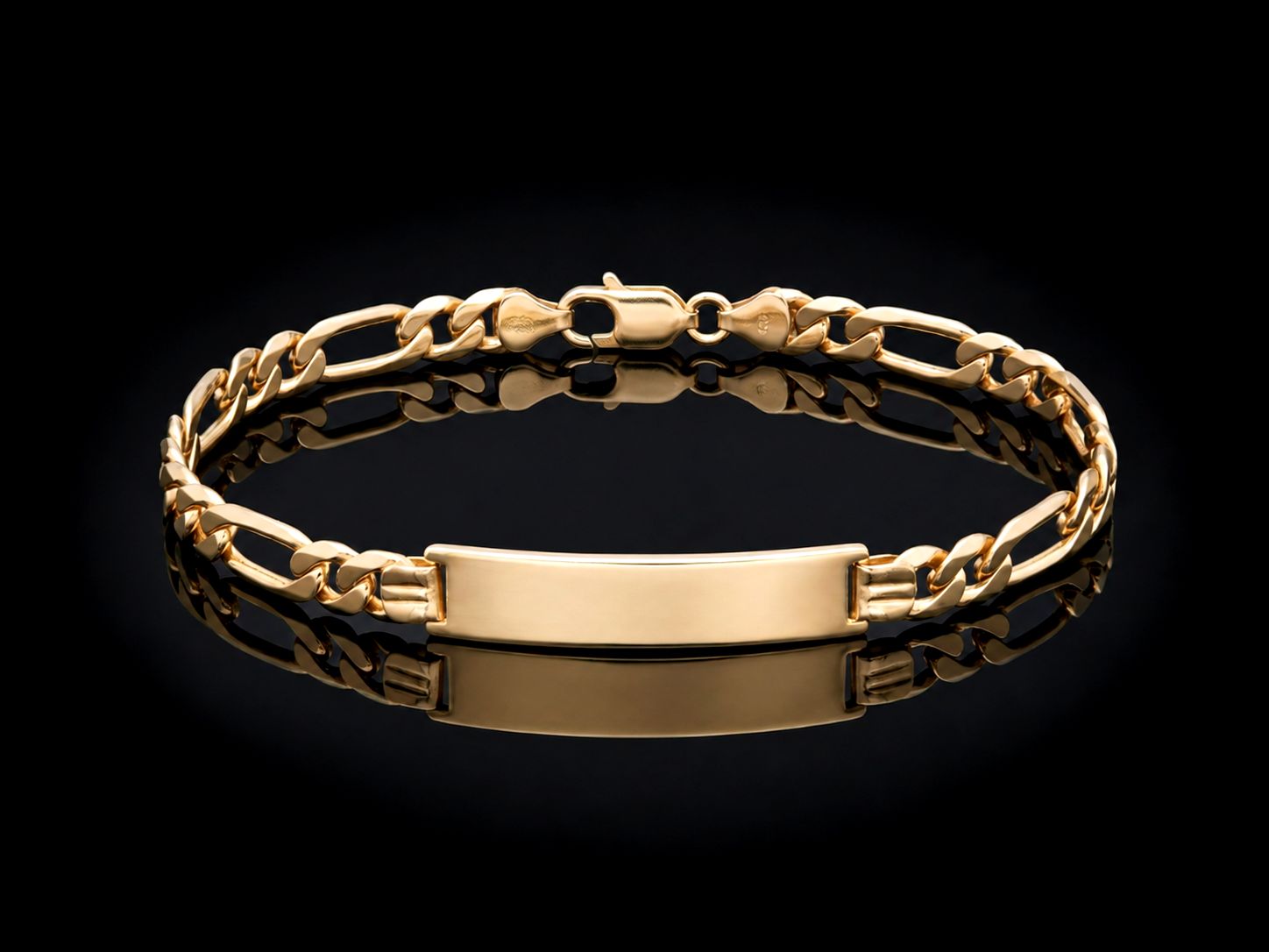 14k Gold ID Bracelet