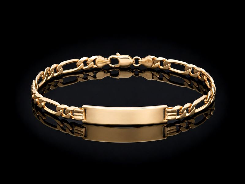 14k Gold ID Bracelet