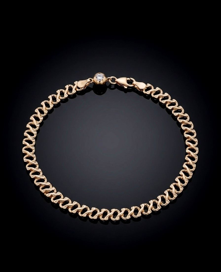 14kt Gold "XO" Link Bracelet