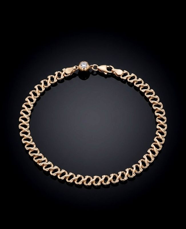 14kt Gold "XO" Link Bracelet