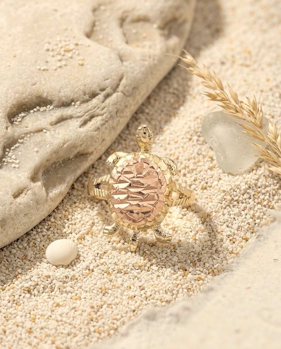 14kt Gold Turtle Ring