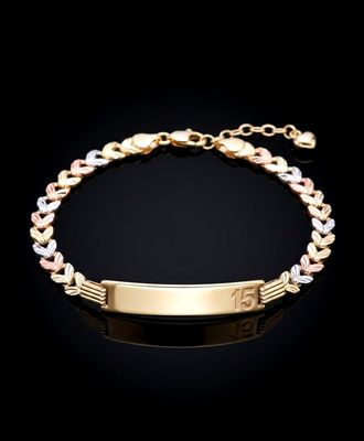 14kt Gold ID "15" Bracelet