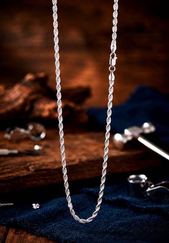 Sterling Silver Magic DC Rope Chain