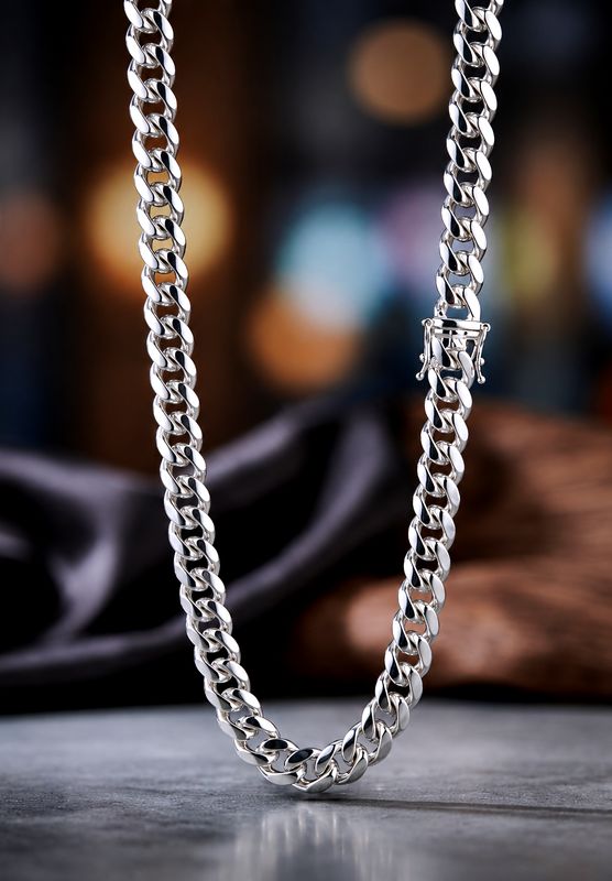Sterling Silver Miami Cuban Chain 10.9mm 24"