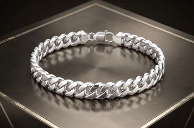 Sterling Silver Miami Cuban 8" 8.8mm Bracelet