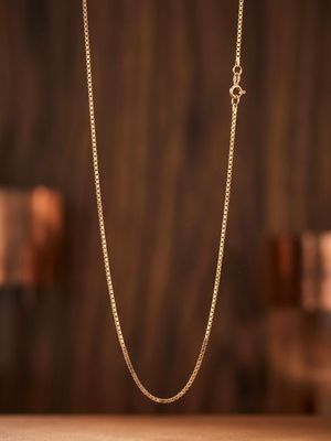14kt Gold Box Chain 21" 0.9mm
