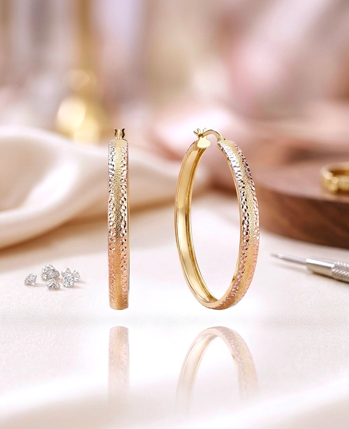 14k Gold Hoop Earrings