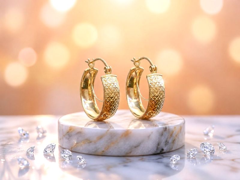 14kt Gold Hoop Earring