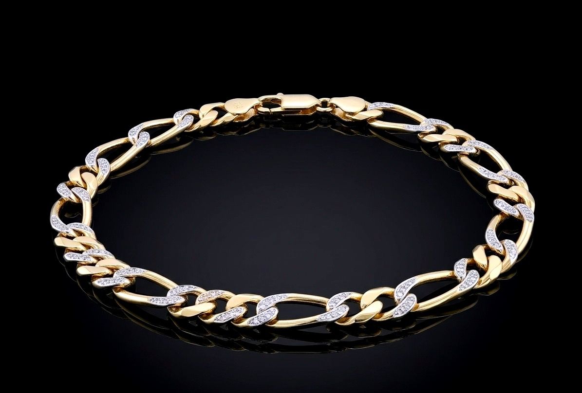 14k Gold Figaro Bracelet