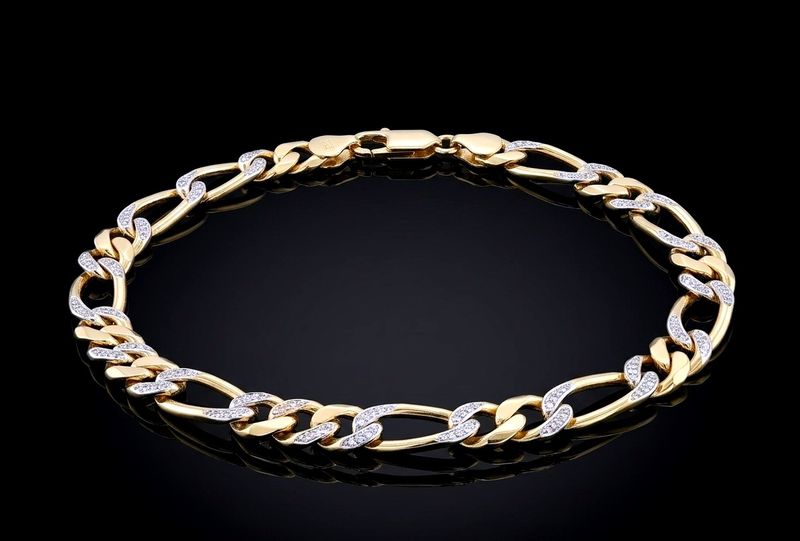 14k Gold Figaro Bracelet