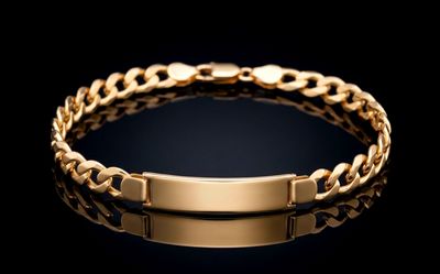 14k Heavyweight Gold Cuban Link ID Bracelet