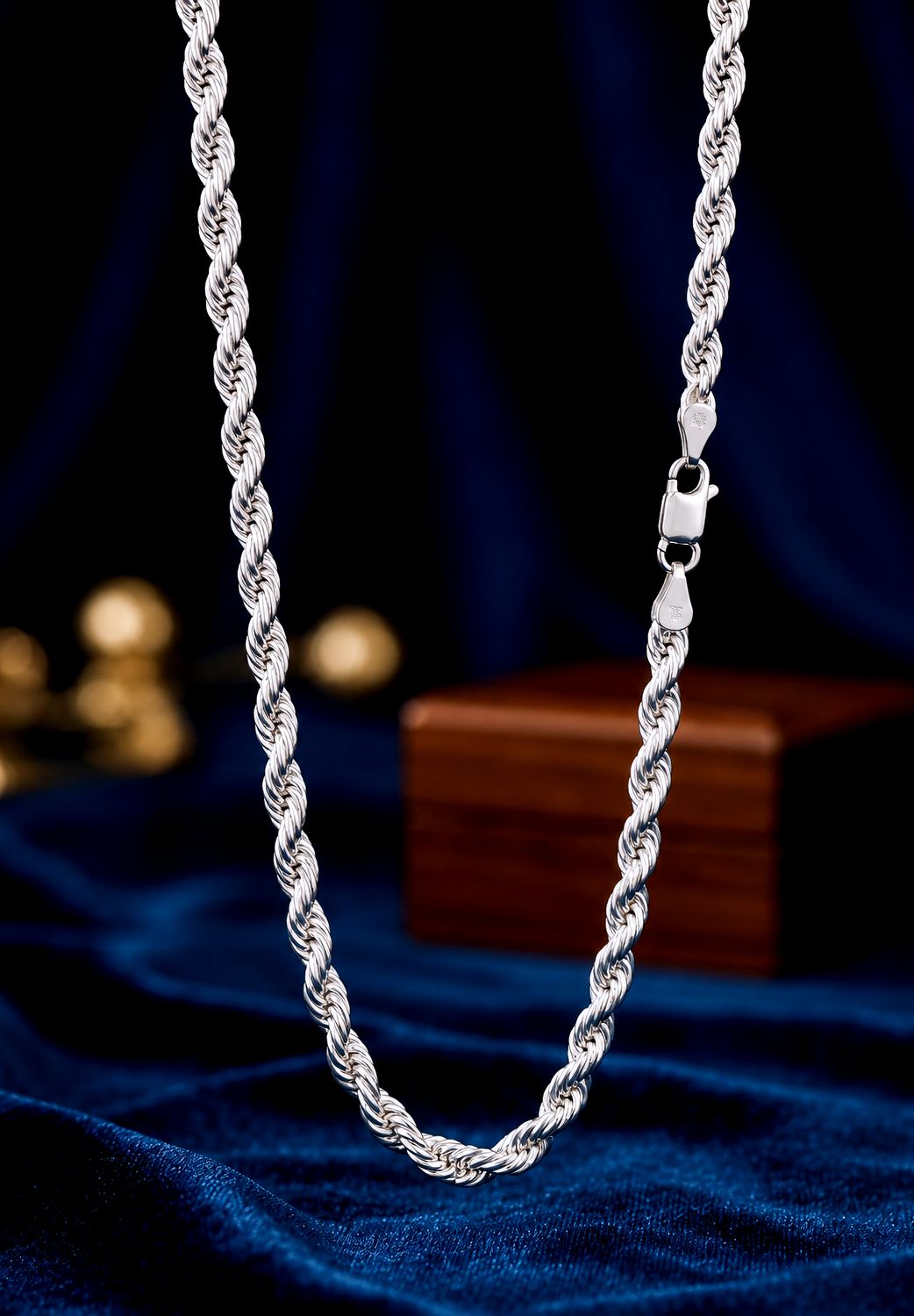 Sterling Silver Flex Rope 6.7mm Chain