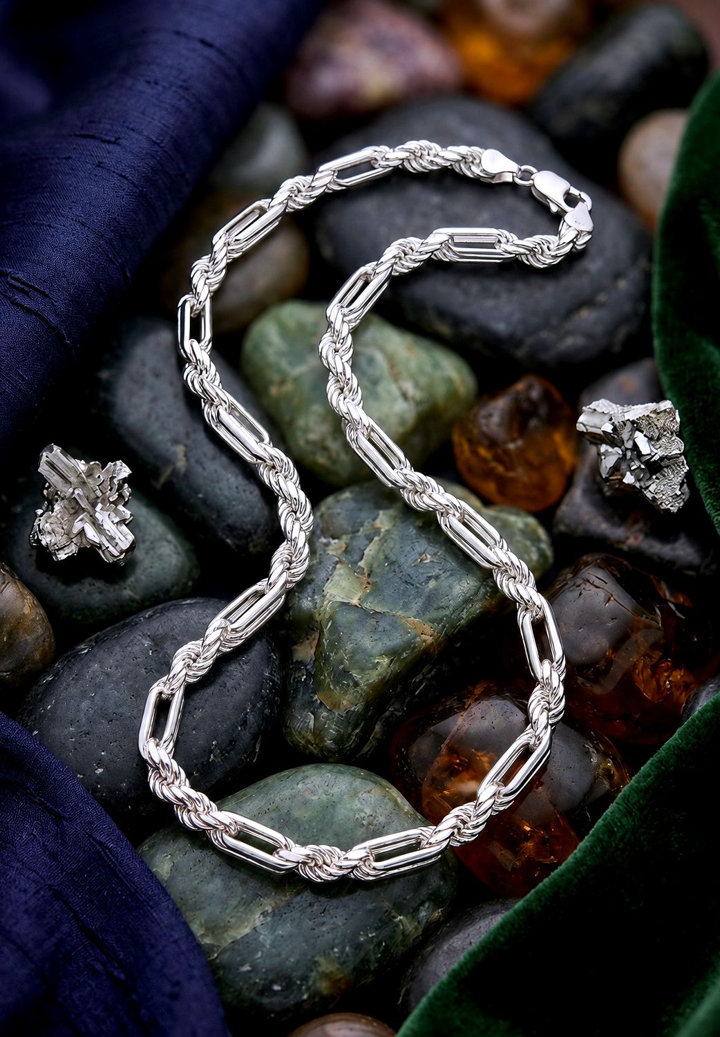 Sterling Silver Figa Rope Chain 5.8mm