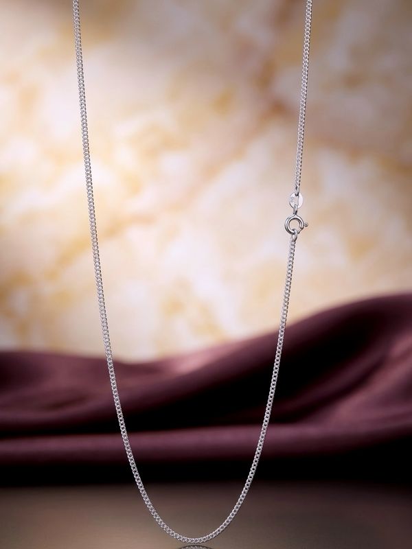 Sterling Silver Thin Curb 20" Chain