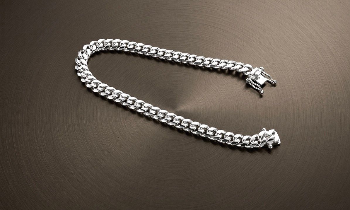 Sterling Silver Miami Cuban Bracelet 10.4mm 8"