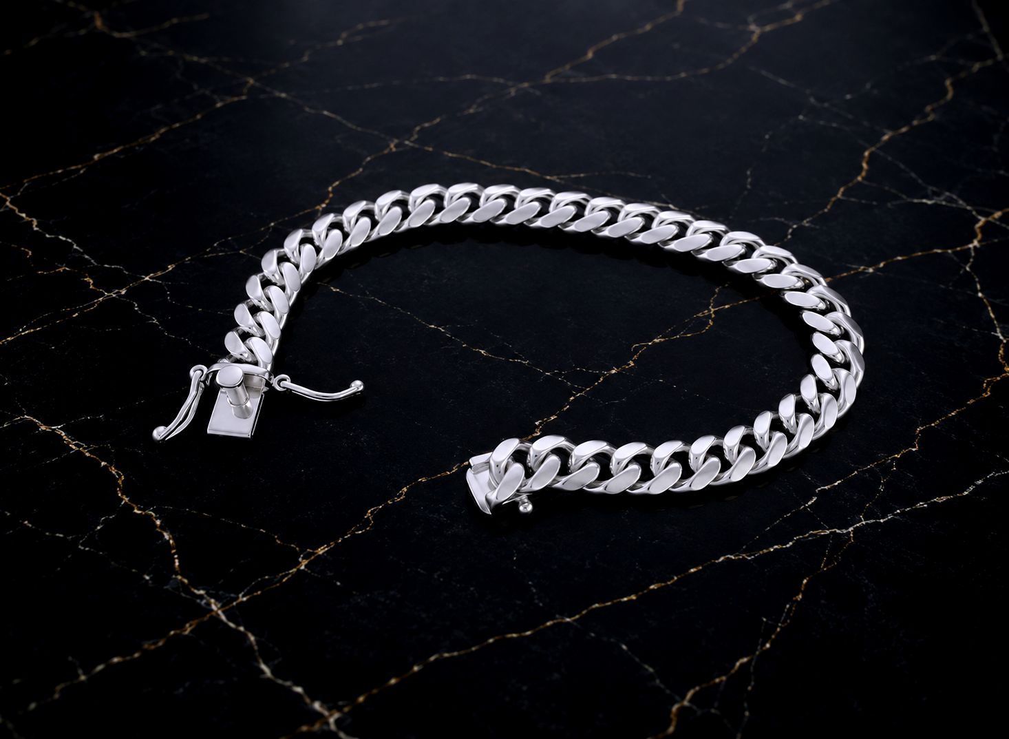Sterling Silver Miami Cuban 8" 7.6mm Bracelet