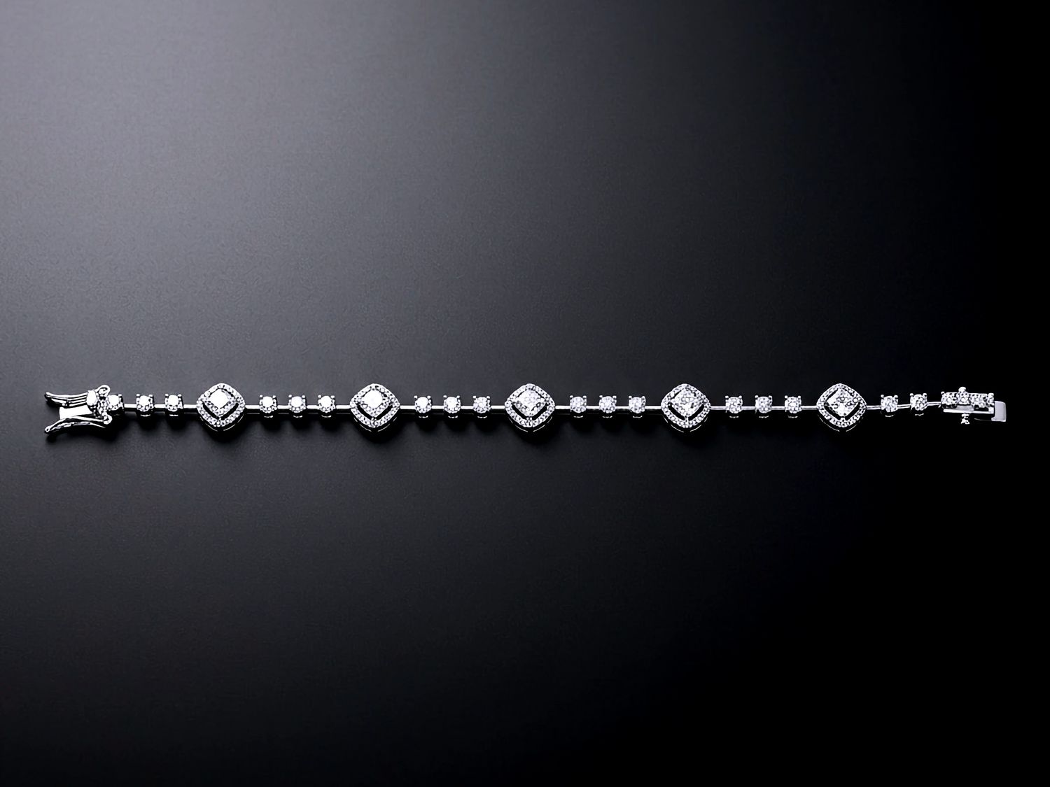 Sterling Silver Multiple Tennis Clear CZ Bracelets
