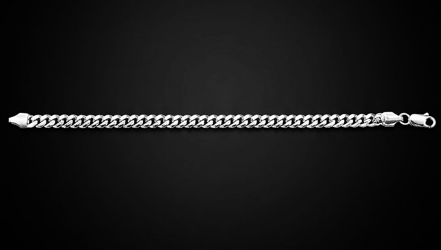 Sterling Silver Miami Cuban 8" 3.7mm Bracelet