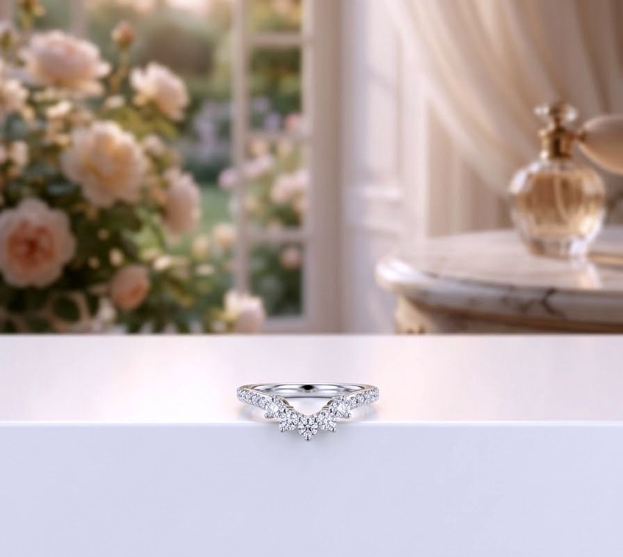 14kt White Gold 5 Lab Grown Diamond Ring
