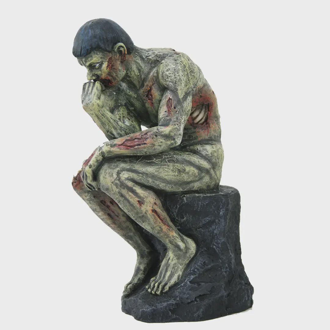 Zombie Thinker Statue