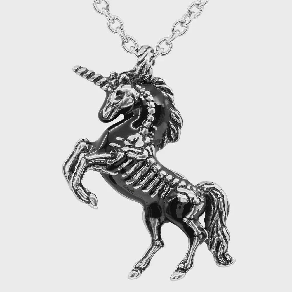 Controse Unicorn Skeleton Necklace