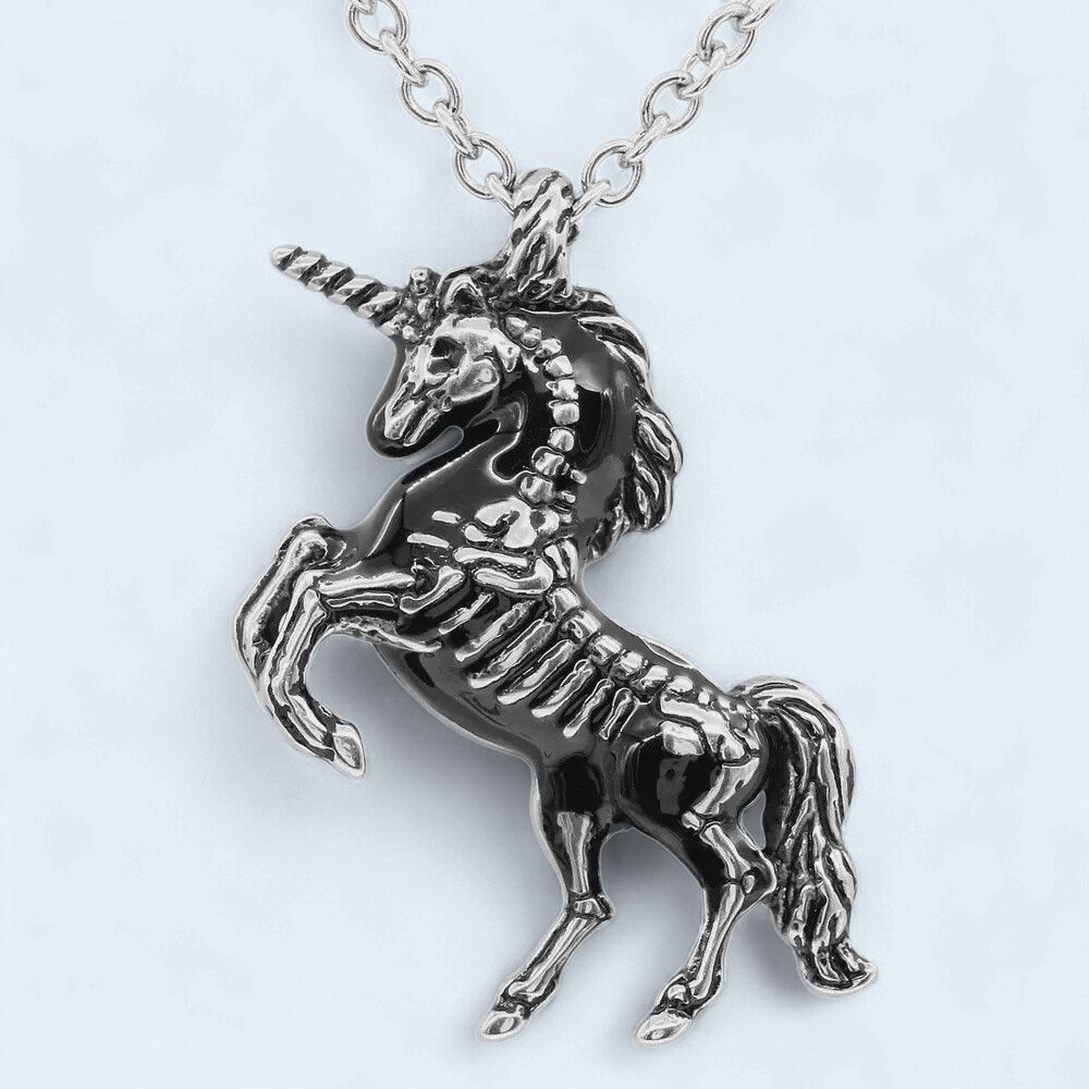 Controse Unicorn Skeleton Necklace