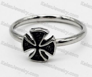 Small Wide Cross Ring