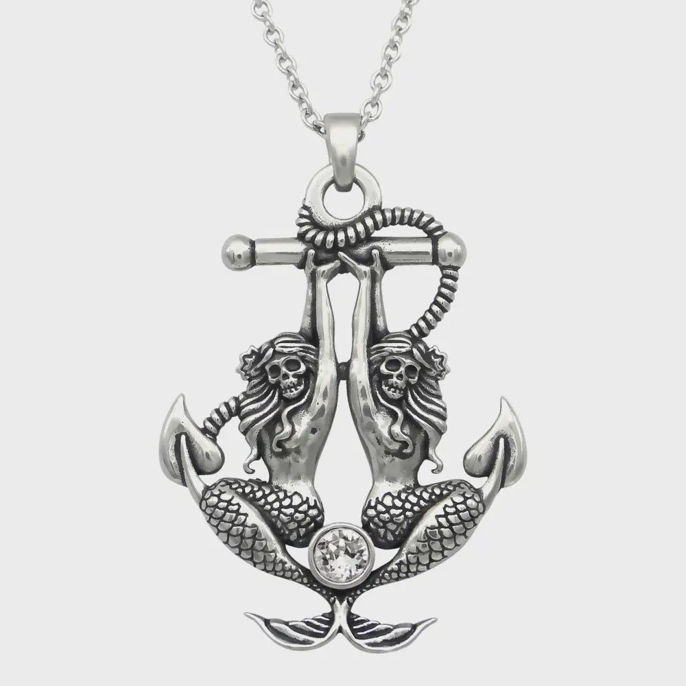 Controse Sea Sirens Mermaid-Anchor Necklace