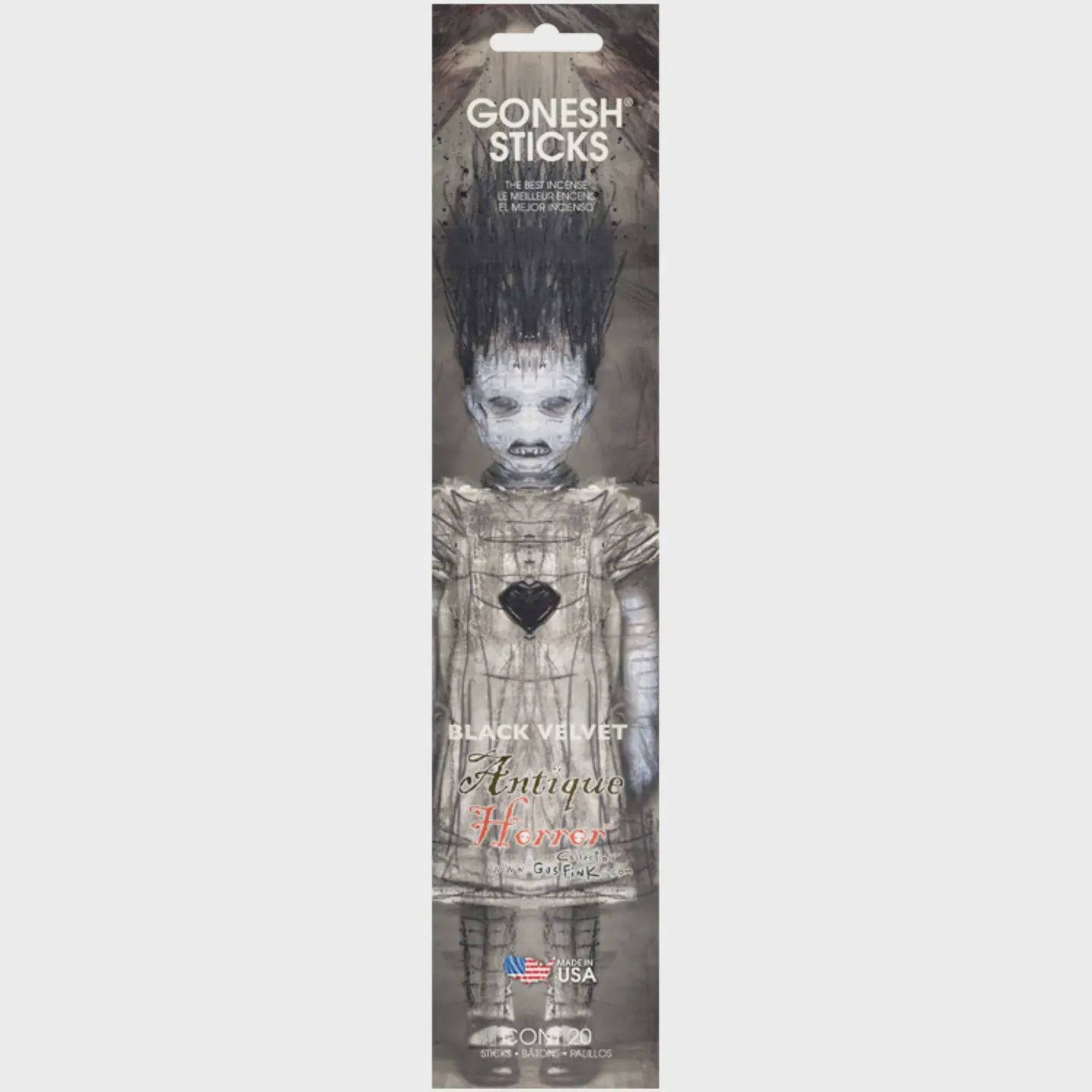 Incense Sticks: Gonesh Antique Horror: Black Velvet