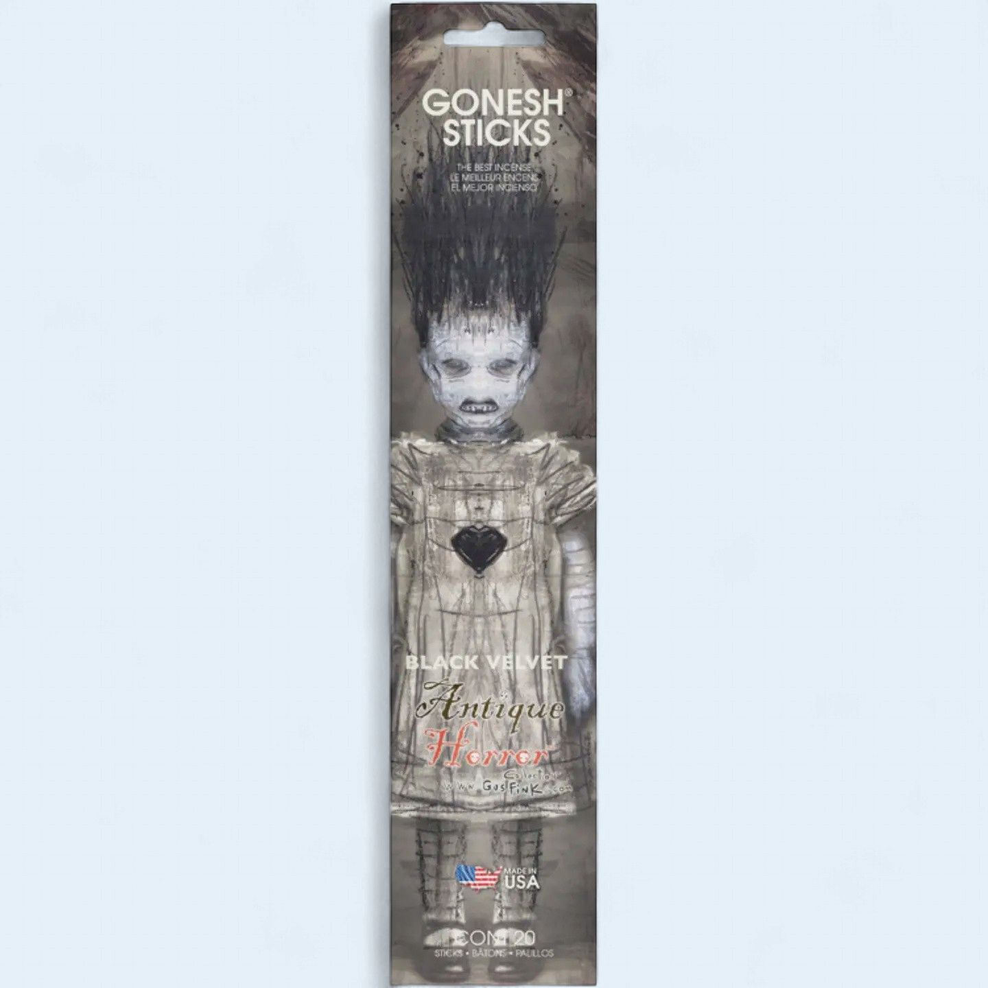 Incense Sticks: Gonesh Antique Horror: Black Velvet
