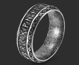Viking Symbols 316L Stainless Steel Ring